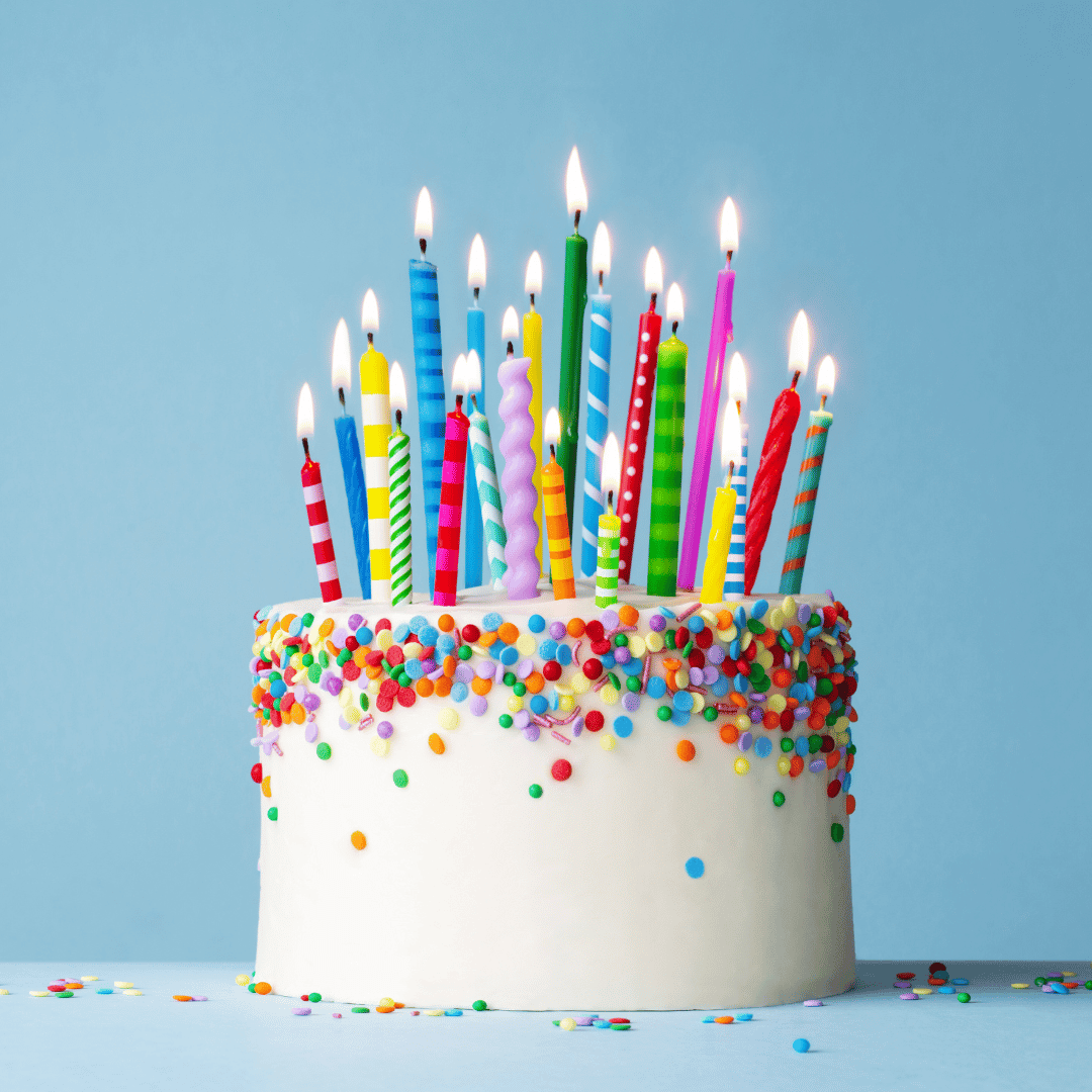 formes bougies anniversaire originales