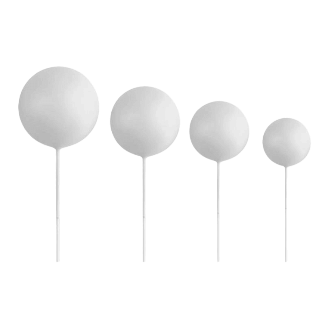 cake topper boules blancges